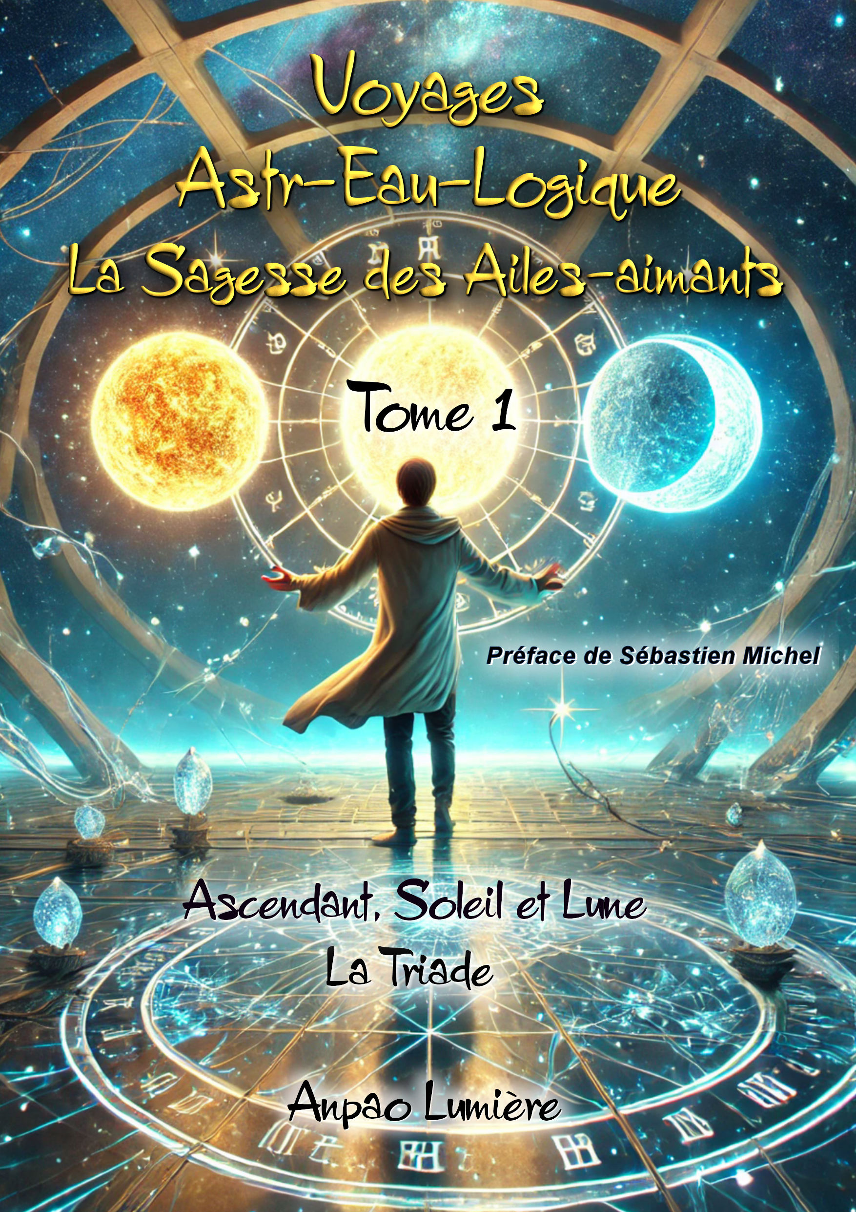Roman "Voyages Astr-Eau-Logique - La Sagesse des Ailes-aimants" Tome 1 Ascendant, Soleil et Lune - La Triage par Anpao Lumière Préface de Sébastien Michel
